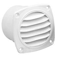 12410 Ventilation Shaft Grilles Ø65-70mm, White