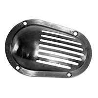 16712 Plastic Strainer Grilled, Oval, 120x80mm, Black