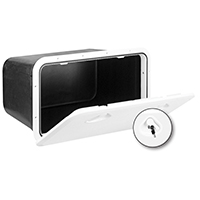 196311 TOP LINE Storage Hatch with Lock, White, 353x606mm