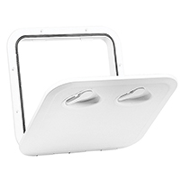 196336 TOP LINE Hatch, Cream, 370x375mm, ISO12216