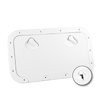 196598 CLASSIC Hatch w/Lock, White, 355x600mm