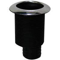 197000 Thru-Hull 1 ½'' w/Displ.HoseBarb Ø31mm Inox Fl. L87mm