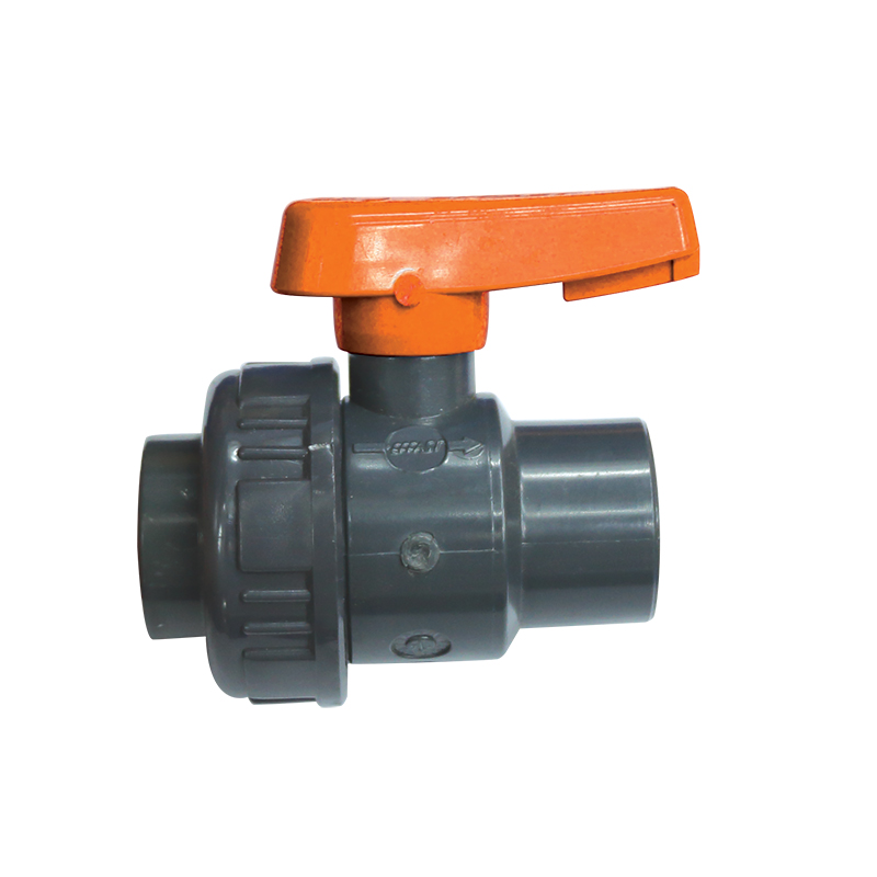 198112 Ball Valve 1'', Single Union, BSPP, Plastic, Orange