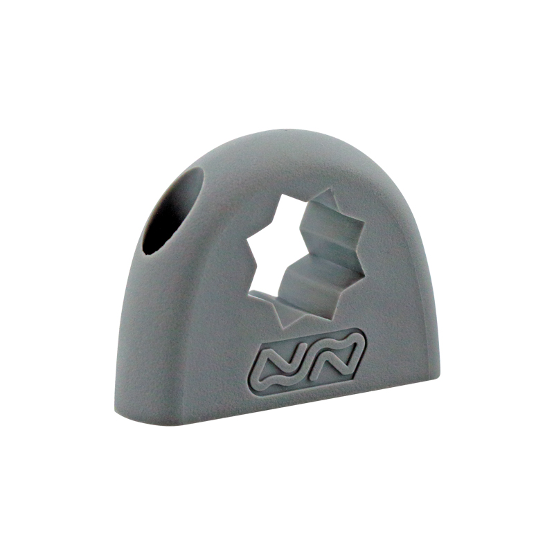 198210 Winch Handle Holder, Side Mounted, Glass Reinforced Nylon, L.60mm, W.19mm, H.45mm, Grey