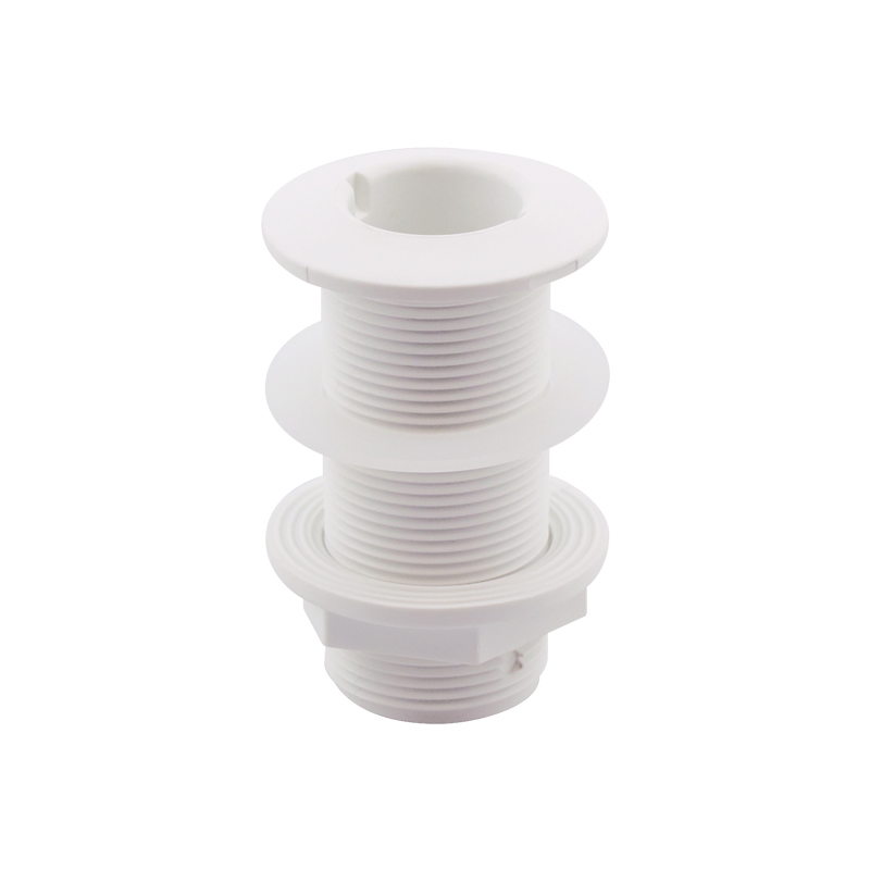 198219 Thru-Hull Fitting 1 1/4'',w/ Washer, L98mm, White, ISO