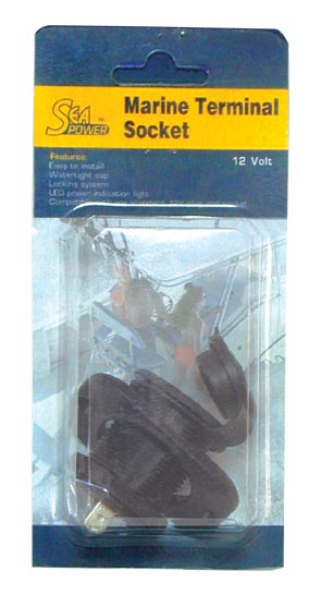 31307 Marine terminal socket, 12V