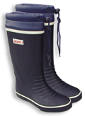 40434 Long Leg "Tie-Top" Rubber Sailing Boots, Size 41