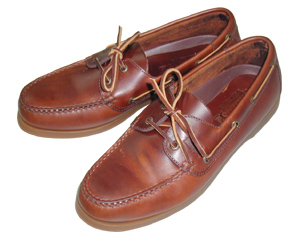 40572 Deck shoes ''Skipper'' brown leather/brown sole No36