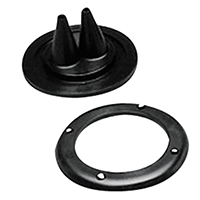 43155 Cable Boot Splited w/Screwed Ring, Ø115mm, cut-out Ø105mm, Black