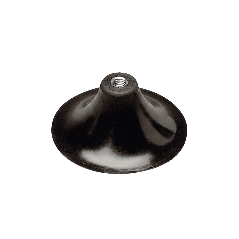43237 Rubber Base f/Flag Staff w/Suction Cap, Ø92mm, Black