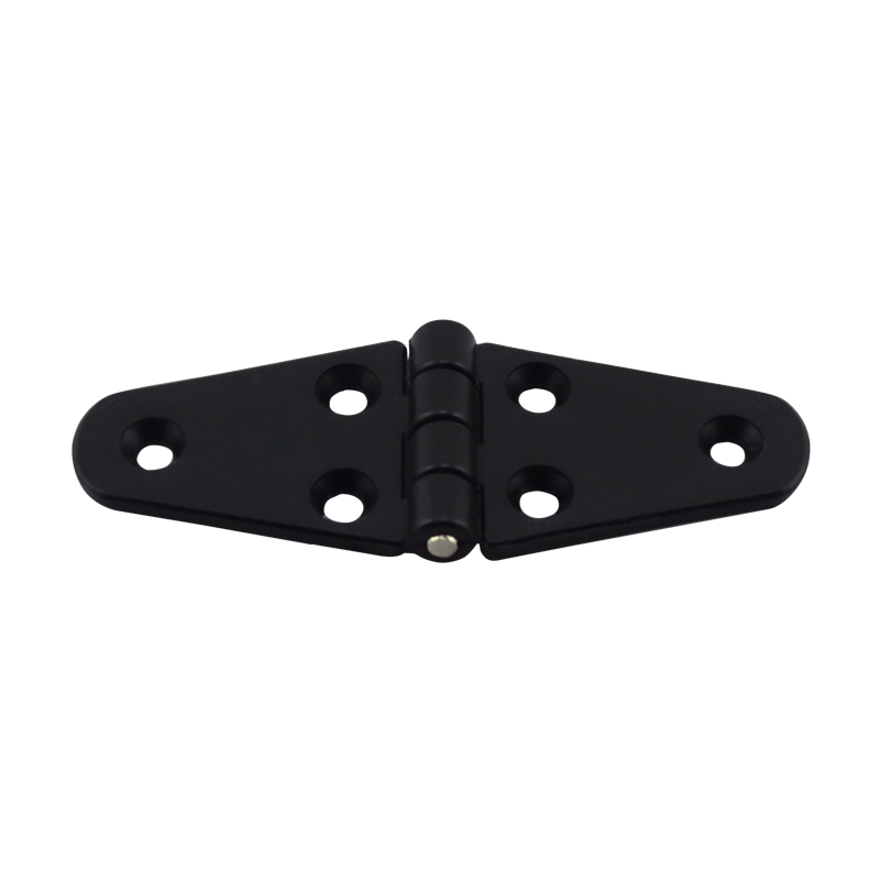 43668 Hinge Polyamide, Double Oval, 110x40x4.5mm, Black