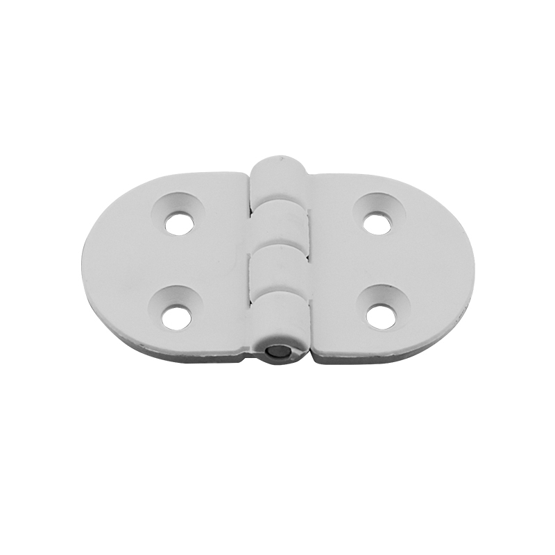 43679 Hinge Polyamide, Round, 70x40x4.5mm, White