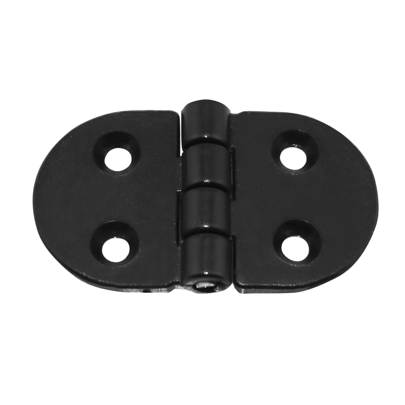 43680 Hinge Polyamide, Round, 70x40x4.5mm, Black