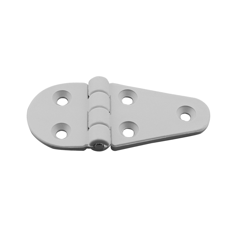 43682 Hinge Polyamide, Semi-Oval, 90x40x4.5mm, White