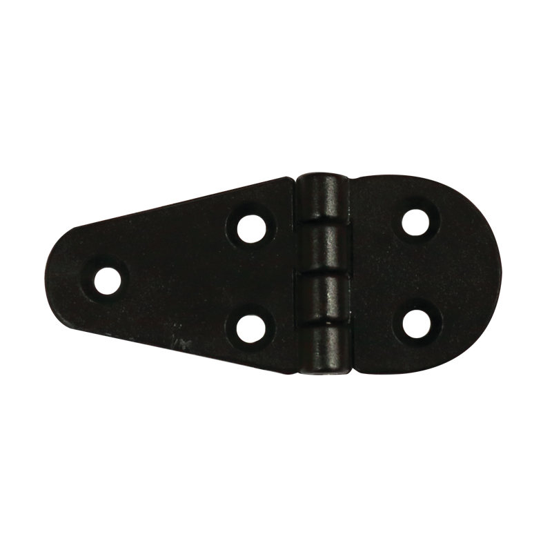 43683 Hinge Polyamide, Semi-Oval, 90x40x4.5mm, Black