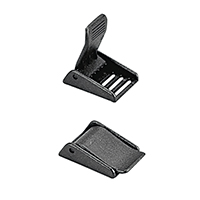 43865 Buckle for 25mm Webbing, w/ Notches, Plastic, White