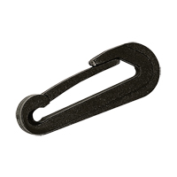 43977 Snap Hook Std, L.48mm, f/Ø5mm Cord, Plastic, Black