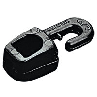 43994 Snap Hook w/Eye Ø9x38mm, f/Ø6mm Cord, Polyam. White