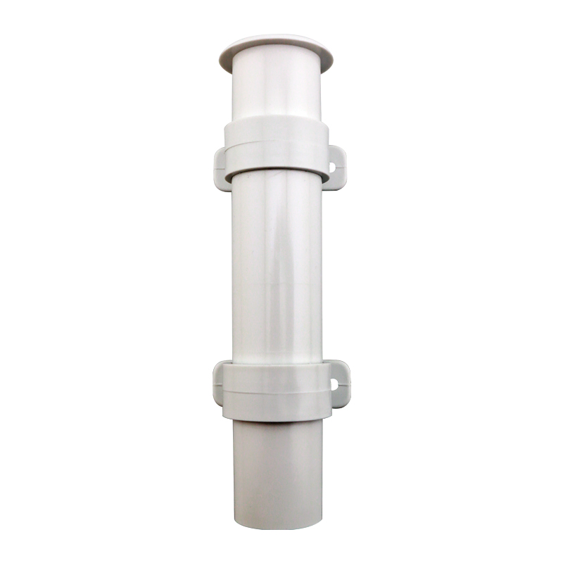 44501 Rod Holder, Plastic, SideMount, Ø40mm H.225mm, White