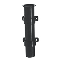 44502 Rod Holder, Plastic, SideMount, Ø40mm H.225mm, Black