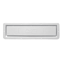 44547 Ventilator w/Water Outlet, 420x120mm, White