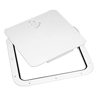 45175 Inspection Hatch w/Removable Cover, White, 380x380mm
