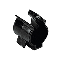 45230 Plastic Support Clip, Adjustable, Ø25/32mm, Black