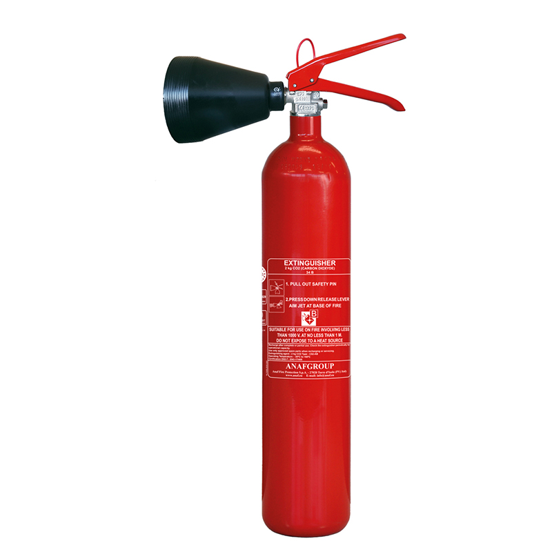 45493 Fire Extinguisher CO2, 2kg, SOLAS/MED (EN)