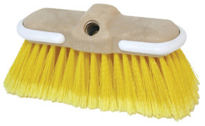 50904 Boat wash brush 'flow Thru', Medium Bristle H: 6,5cm - yellow