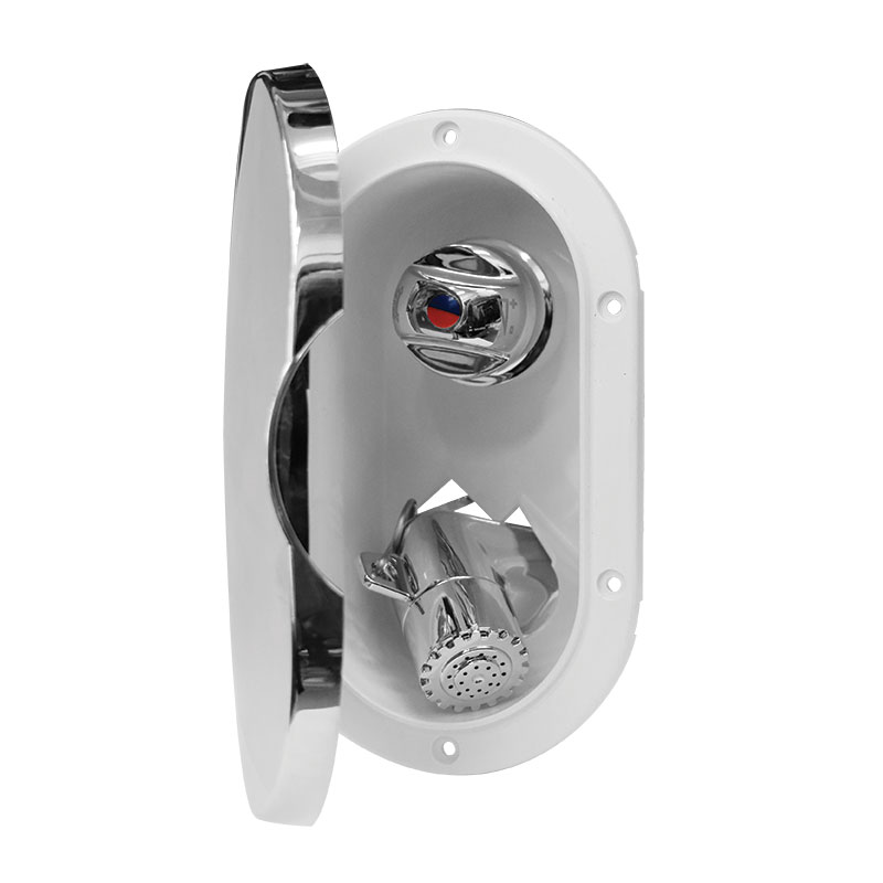 54606 Case w/Chr.Shower, Mixer Tap, 3m Hose, w/Lid, Chrome