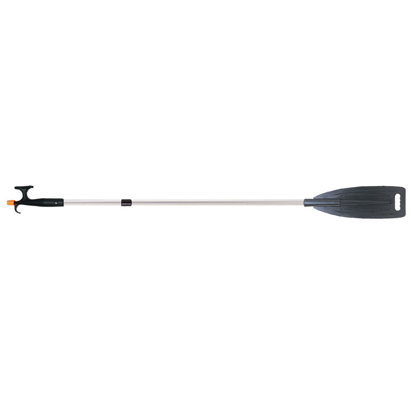 57347 Telescopic Paddle With Hook, Black, L122-169cm