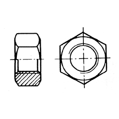 70170 Hexagon nut Ø3 mm Inox 316 DIN 934 / ISO 4032