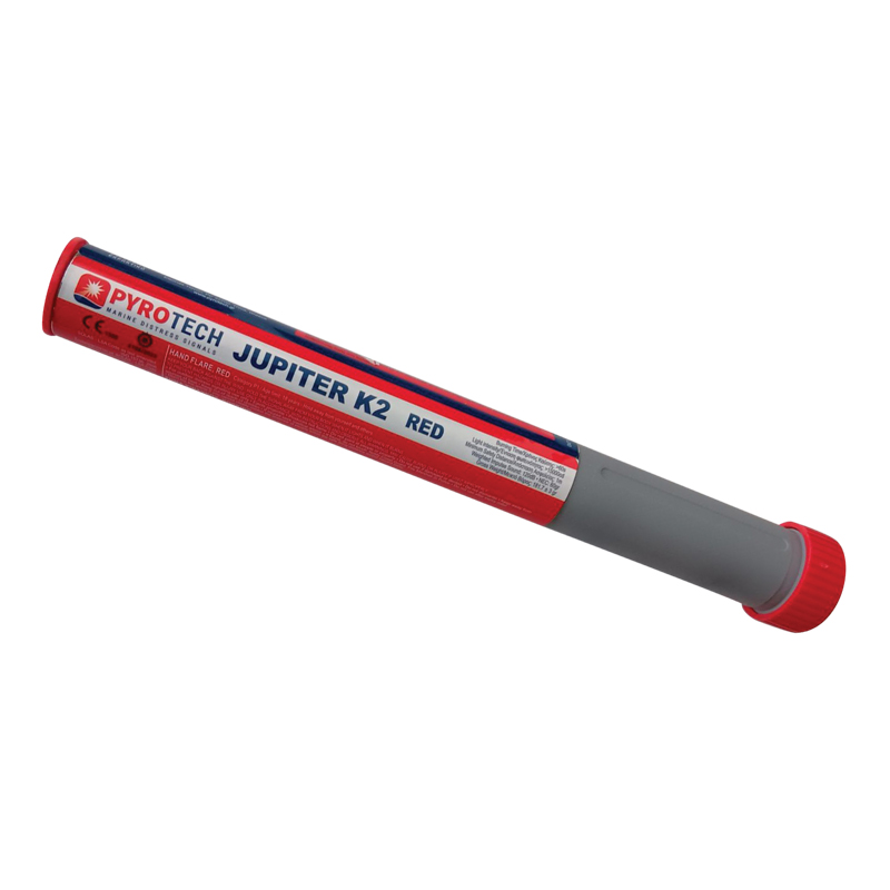 70230 PYROTECH Hand-Held Flare, SOLAS/MED/USCG, Red