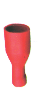 70481 Fully Insulated Disconnect - Double Crimp, red, for 0,25-1,5mm2 wire (20 pcs)