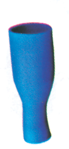 70482 Fully Insulated Disconnect - Double Crimp, blue, for 1-2,5mm2 wire (20 pcs)