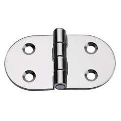 70649 Hinge, Right, Inox 316, L74mm, W40mm, Thickness 2mm