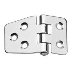 70661 Hinge, Reversed,  Inox 316, L59,5mm, W40mm, Thickness 2mm