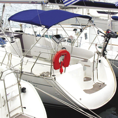 70911 Canopy Inox ''Athens'', 200x215x155cm, blue