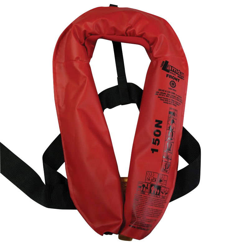 711071 LALIZAS Inflatable Lifejacket Lamda, Auto, 150N, w/ Zipper, SOLAS/MED-MER