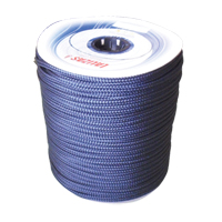 71167 Mooring 16-Strand Double Braided Rope, 22mm, Polyester, navy blue