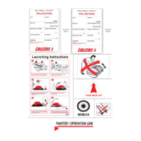 Lalizas 71932 - Set of Stickers for SOLAS OCEANO Pack A