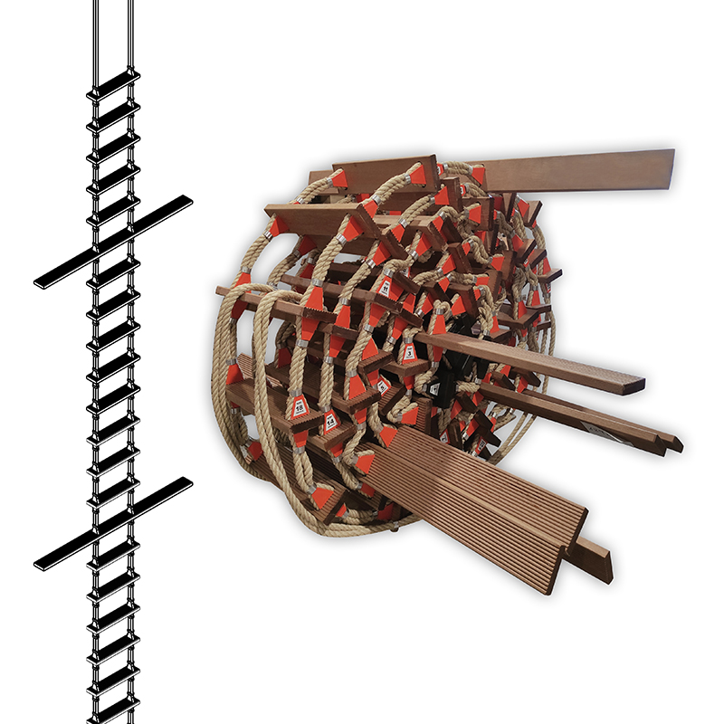 72145 LALIZAS Pilot Ladder LPL 8,3m/28ft, 26 Steps, SOLAS/MED/USCG