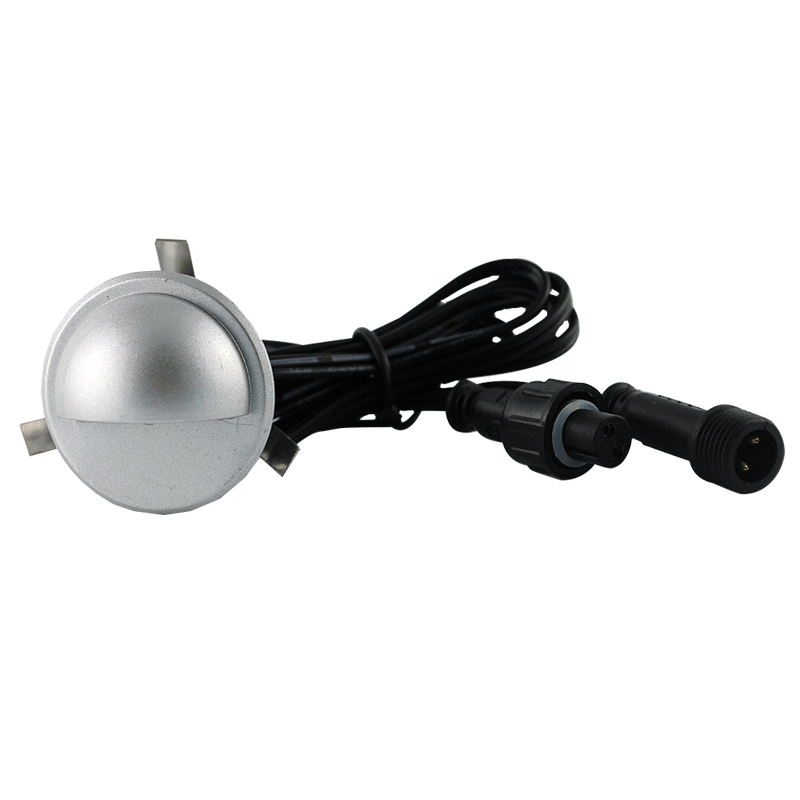 72394 AquaLED Courtesy Light, No-glare, Neutral White Light, 12V DC,  0.2W, IP65, w/Chromed Housing