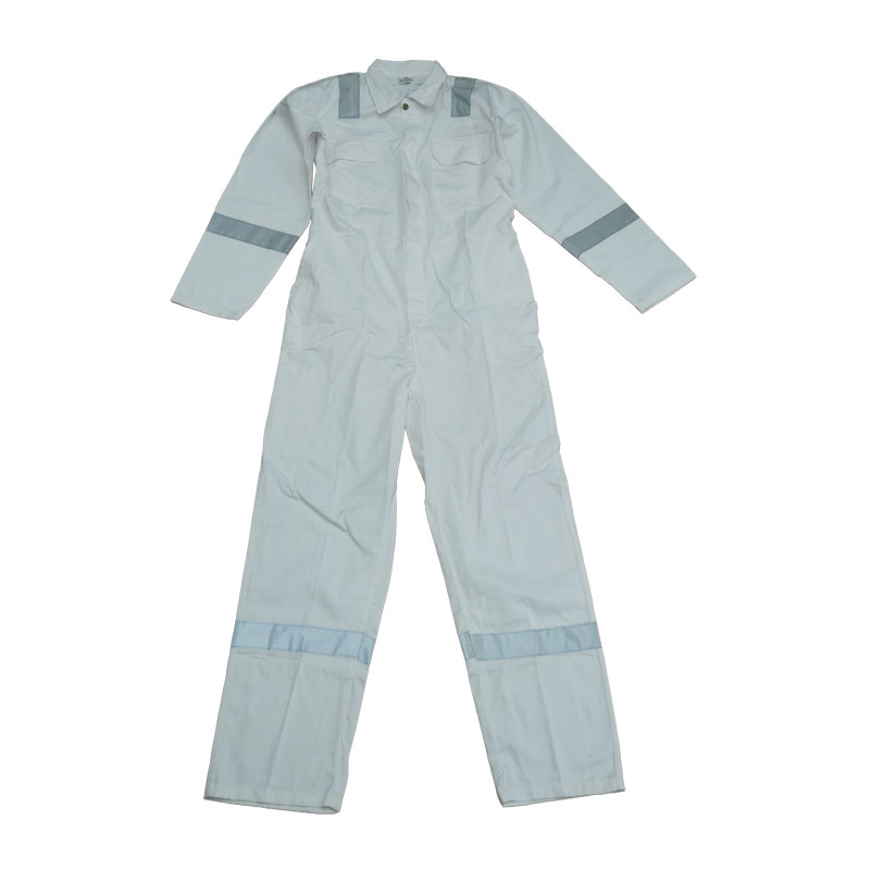 72657 Workwear coverall, white, cotton 200gsm, size 4X-Large