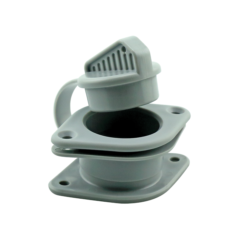 74449 Non-return Drain Valve Set, with plug for 25mm Transom, Grey