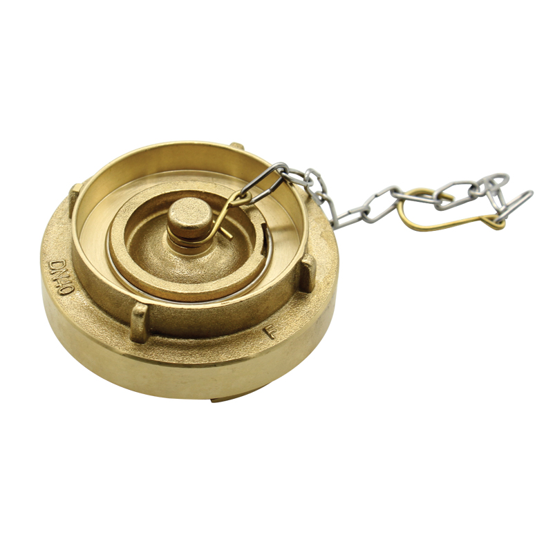 74504 Blank Cap & Chain Storz 2 1/2" Brass