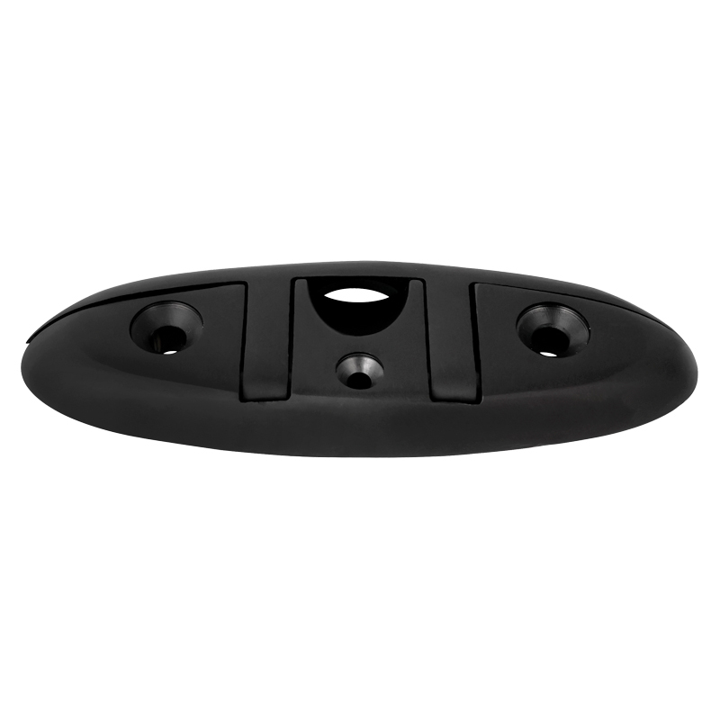 75932 Folding Cleat, Inox 316, 203mm (8''), Black