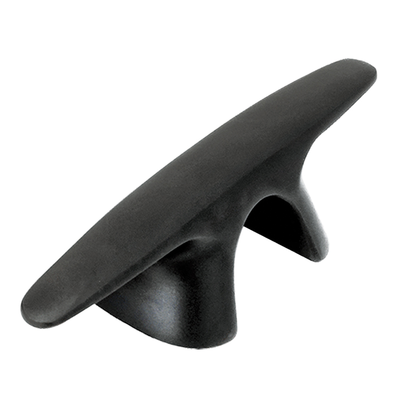 75935 Bull Dog Cleat, Inox 316, 150mm (6''), Black