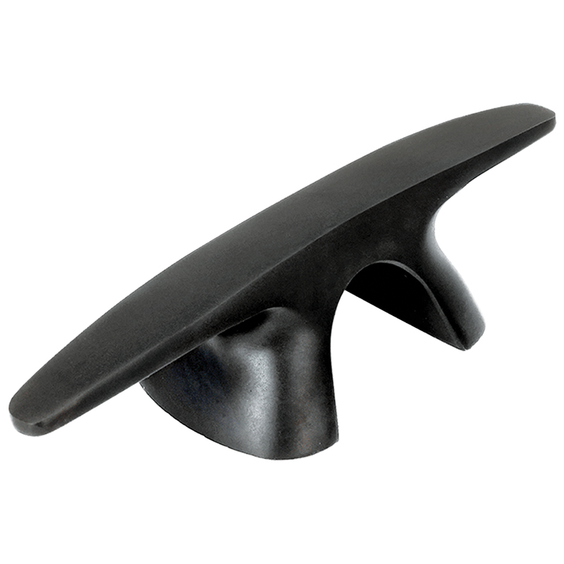 75936 Bull Dog Cleat, Inox 316, 200mm (8''), Black