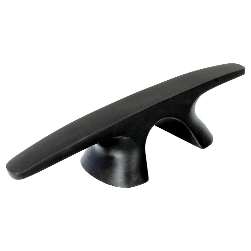 75937 Bull Dog Cleat, Inox 316, 250mm (10''), Black